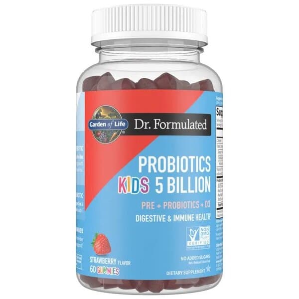 Garden Of Life - Probiotics Kids 5 Billion Gummies Strawberry - 60 Gummies