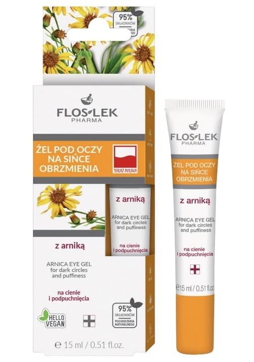 Flos-Lek - Arnica Eye Gel For Bruises And Swelling 15ml – Flos-Lek förpackning