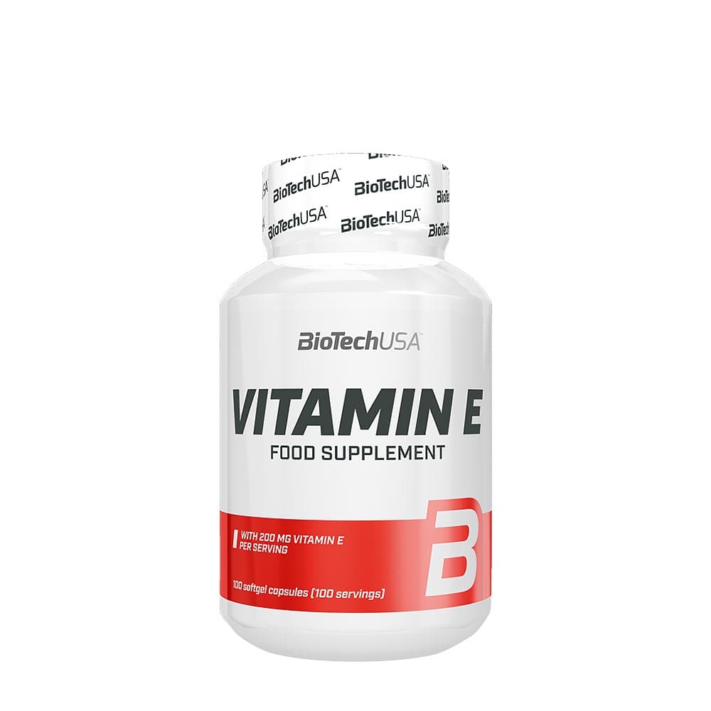 Biotechusa - Vitamin E - 100 Sgels Caps (100 Servings) – BioTechUSA förpackning