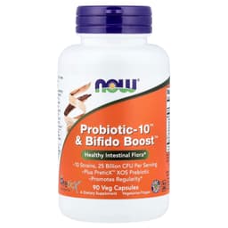 NOW Foods - Probiotic-10 & Bifido Boost - 90 Veg Capsules