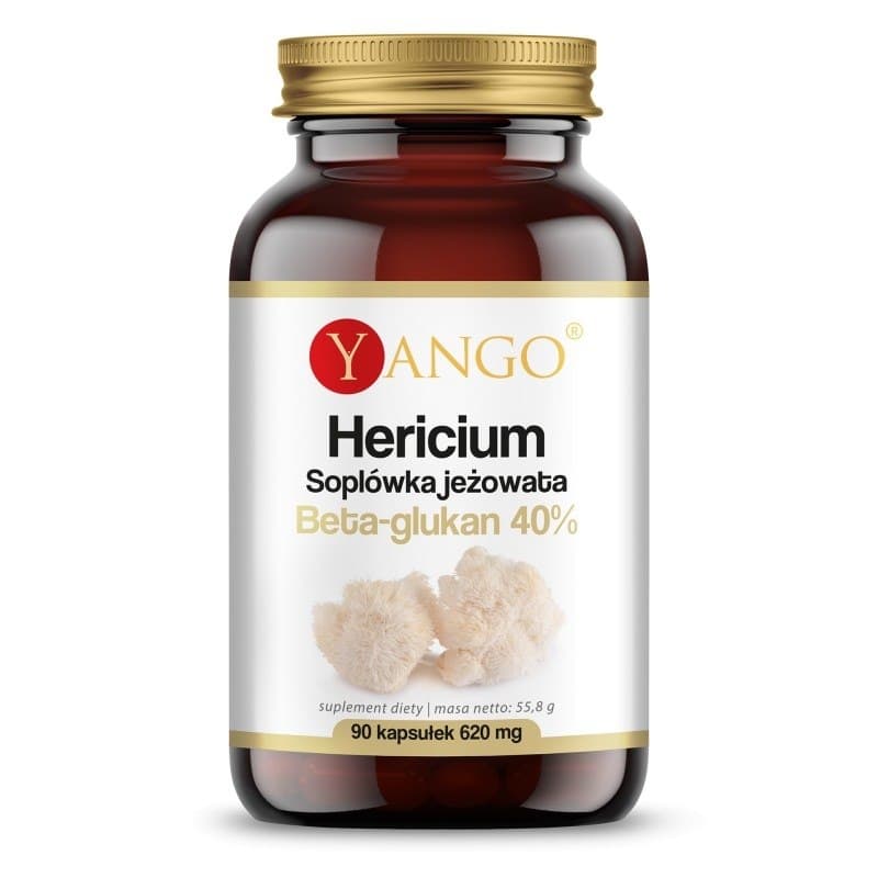 Yango Hericium - 40% Beta-Glucan (90 Caps) – Yango förpackning