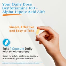 Doctor's Best - Benfotiamine 150 + Alpha-Lipoic Acid 300 - 60 Vcaps