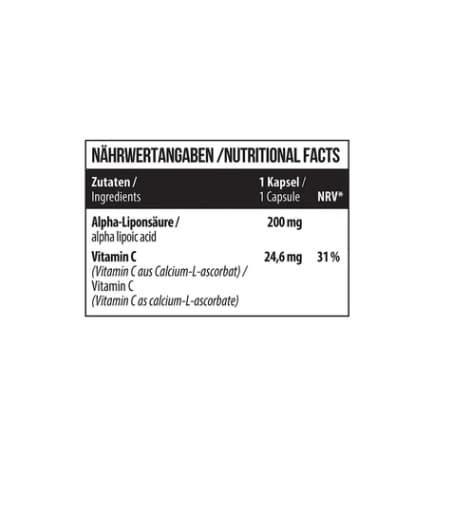 MST - Alfaliponsyre med vitamin C - 60 kapsler