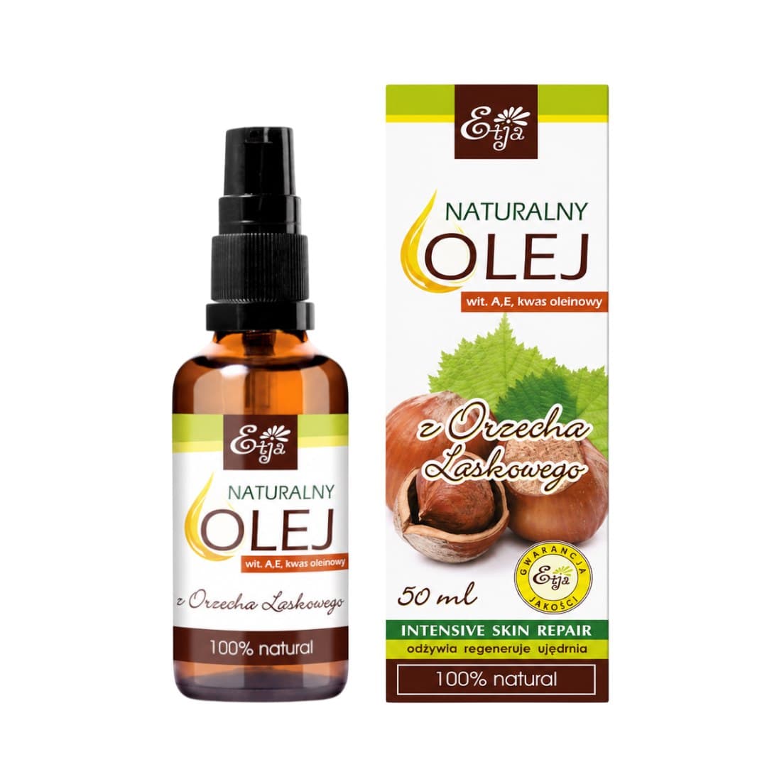 Etja - Natural Hazelnut Oil - 50ml – Etja förpackning