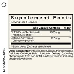 Codeage Liposomal NMN - 30 Vcaps - 30 Vegetable Caps