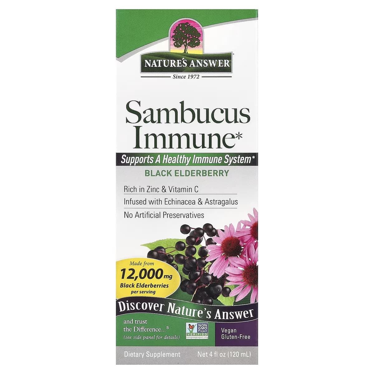 Nature's Answer - Sambucus Immune Support - 120ml