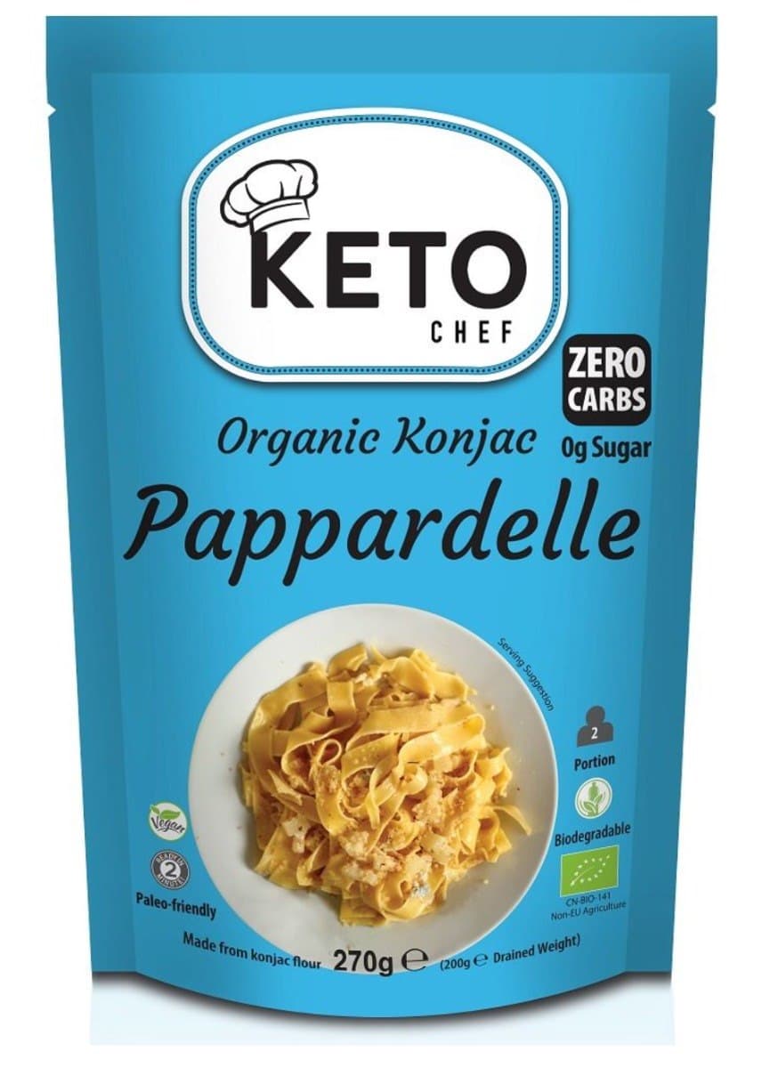 Keto Chef - Organic Konjac Pappardelle - 270g – Keto Chef förpackning