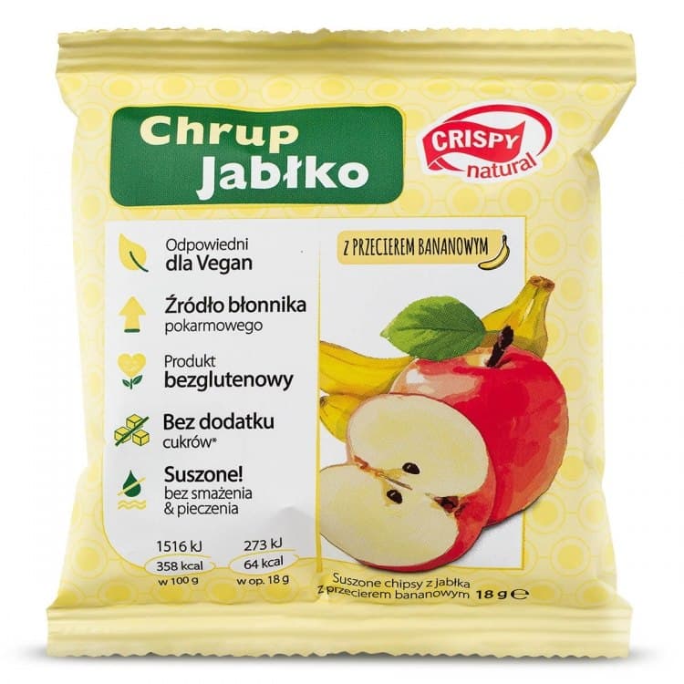 Crispy Natural - Chrup Apple - 18g – Crispy Natural förpackning
