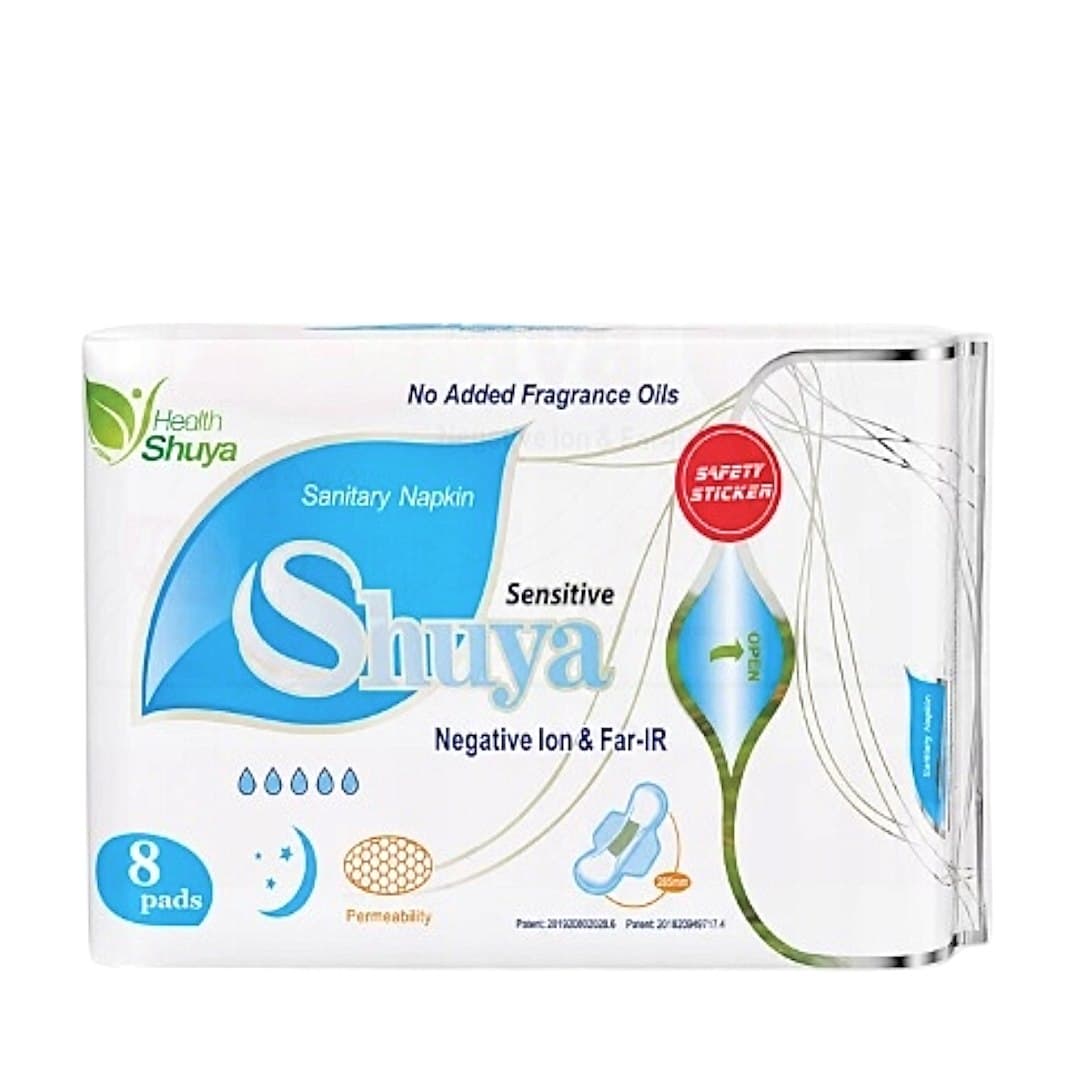 Health Shuya - Sanitary Napkin - 8 pads – Health Shuya förpackning