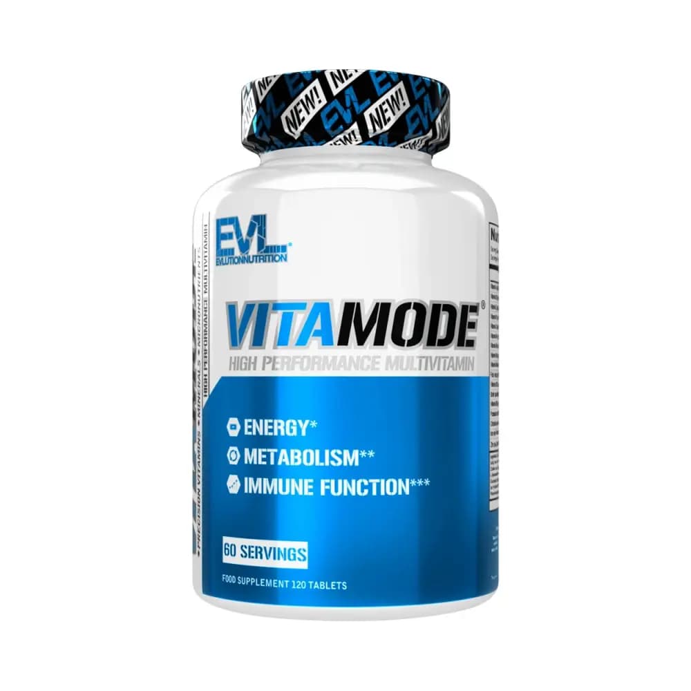EVLution Nutrition - VitaMode EU - Makuamaton - 120 tablettia (60 annosta) – Evlution Nutrition pakkaus