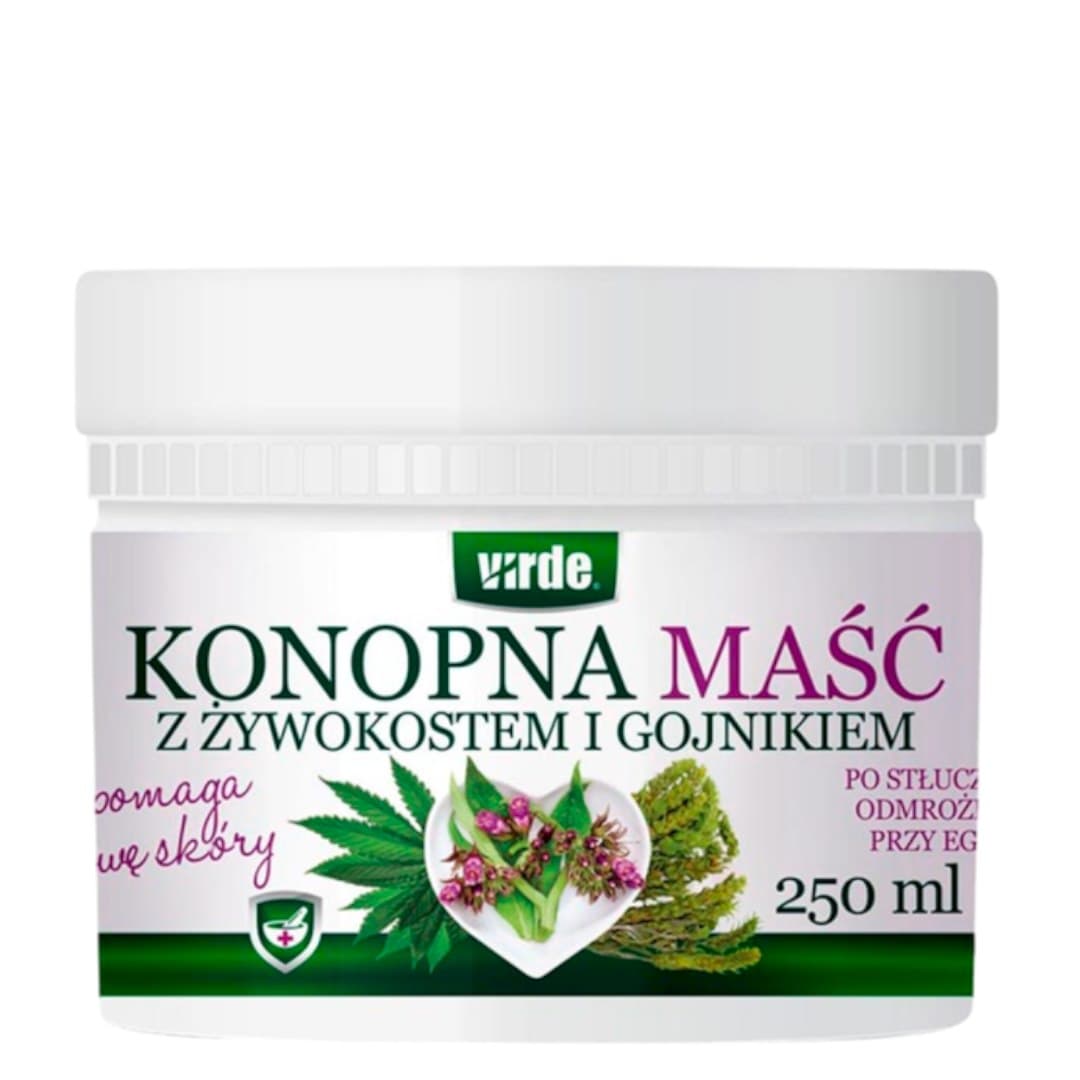 Virde - Hemp Ointment with Comfrey and Plantain - 250 ml – Virde förpackning