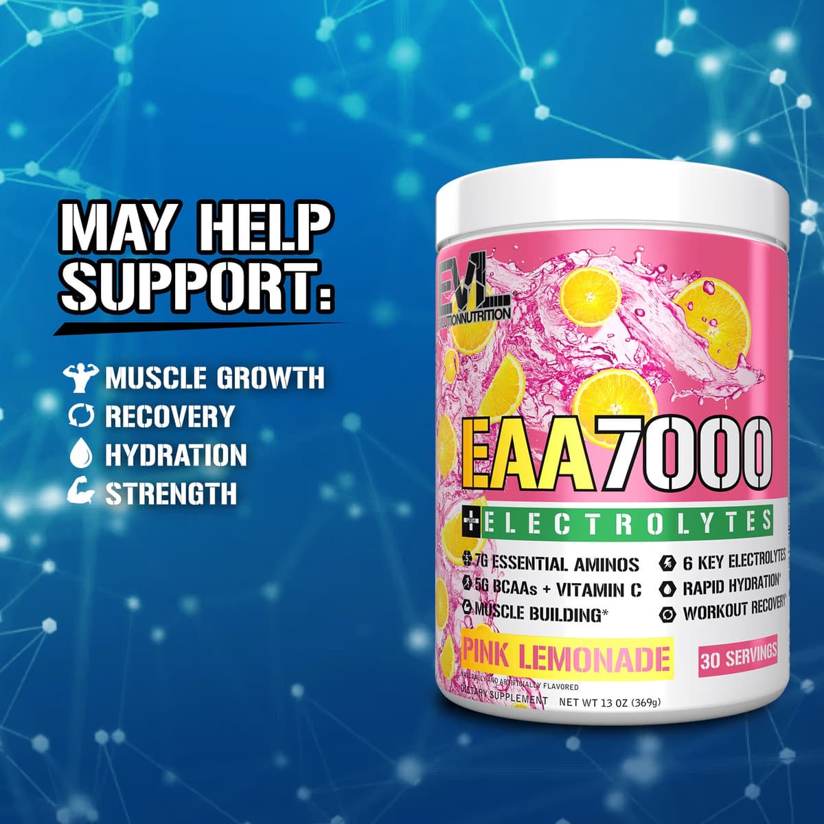 Evlution Nutrition - EAA 7000 - Pink Lemonade - 369g