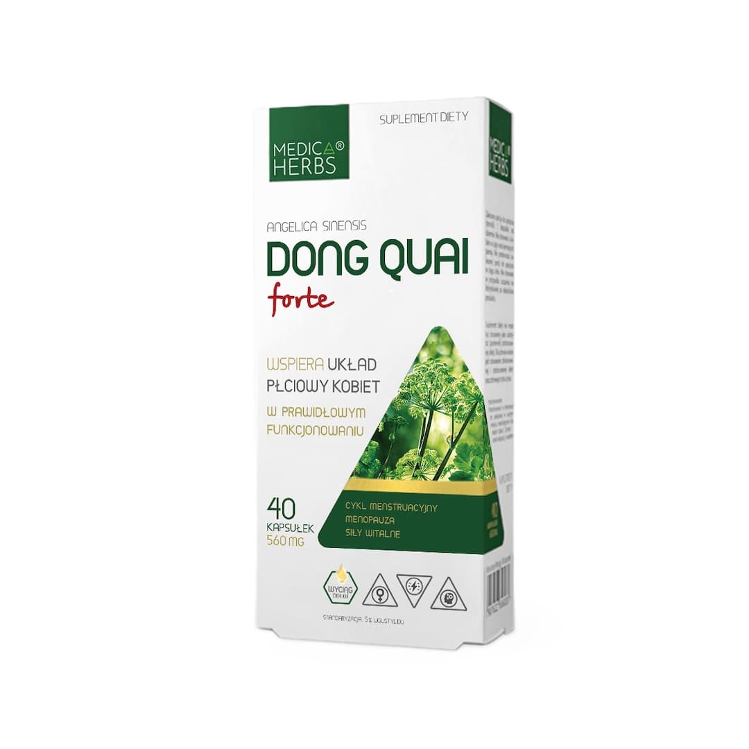 Medica Herbs - Dong Quai Forte - 40 Caps – Medica Herbs förpackning