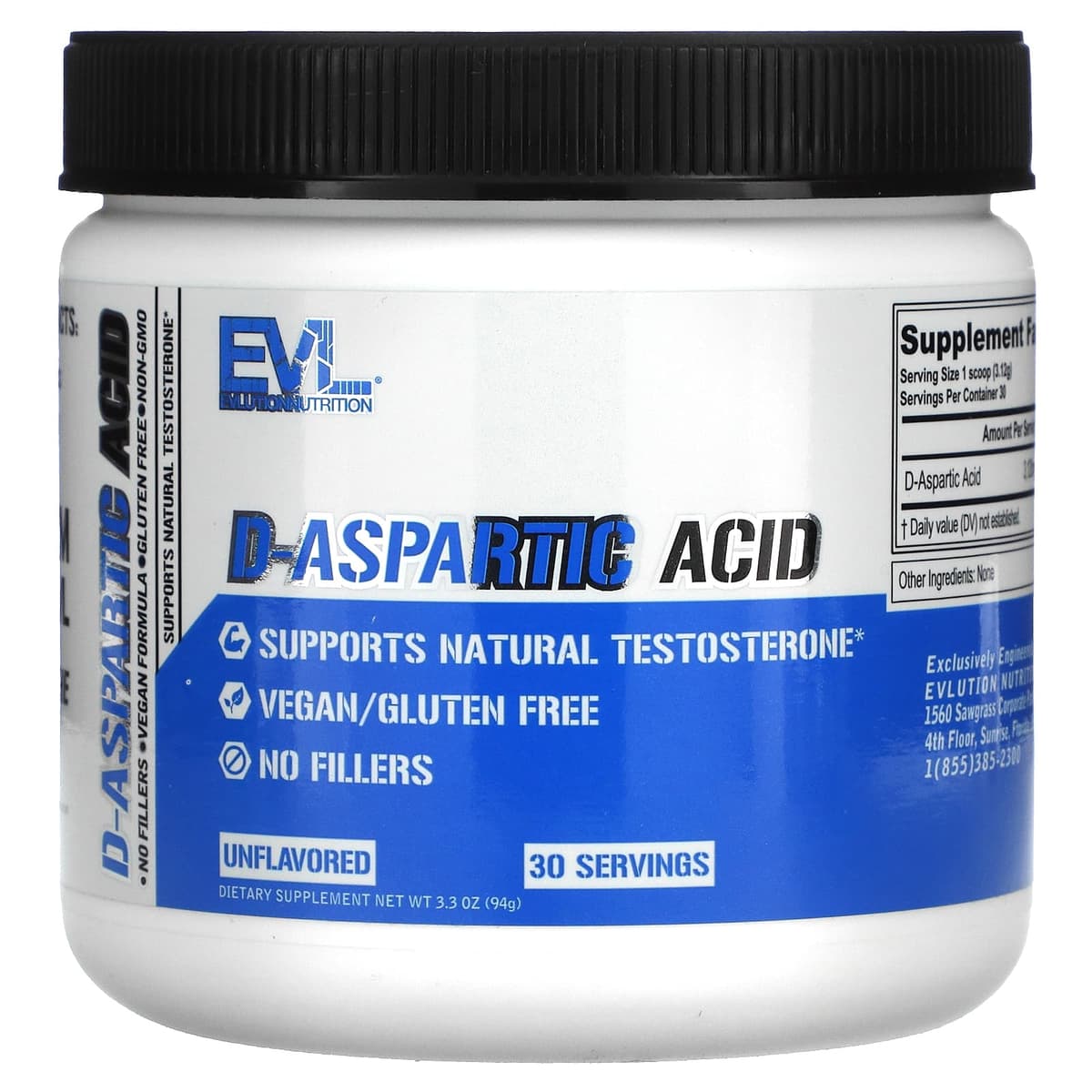EVLution Nutrition - D-Aspartihappo - 94g