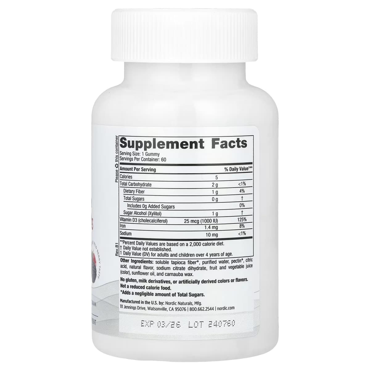 Nordic Naturals - Vitamin D3 - Gummies