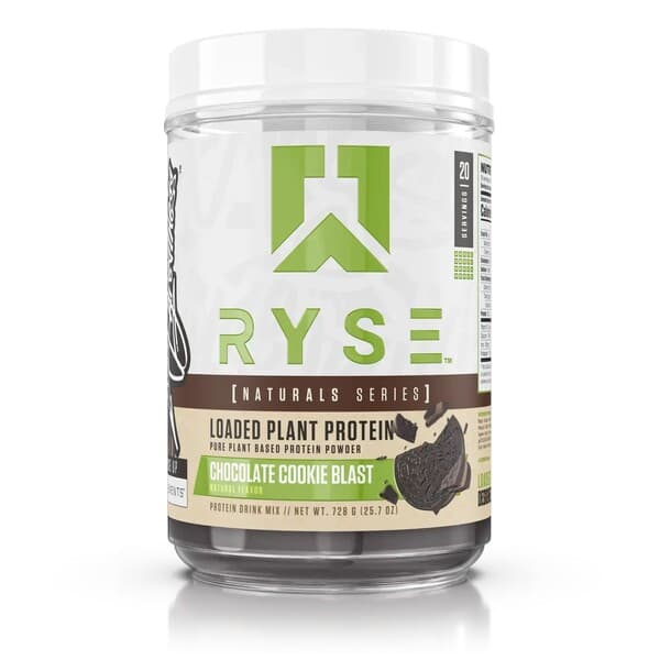 RYSE - Loaded Plant Protein (Chocolate Cookie Blast - 728g) – RYSE förpackning