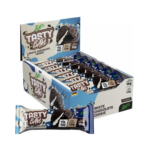 ZEC+ - Tasty Bar (12x50g) - White Chocolate Cookie – ZEC+