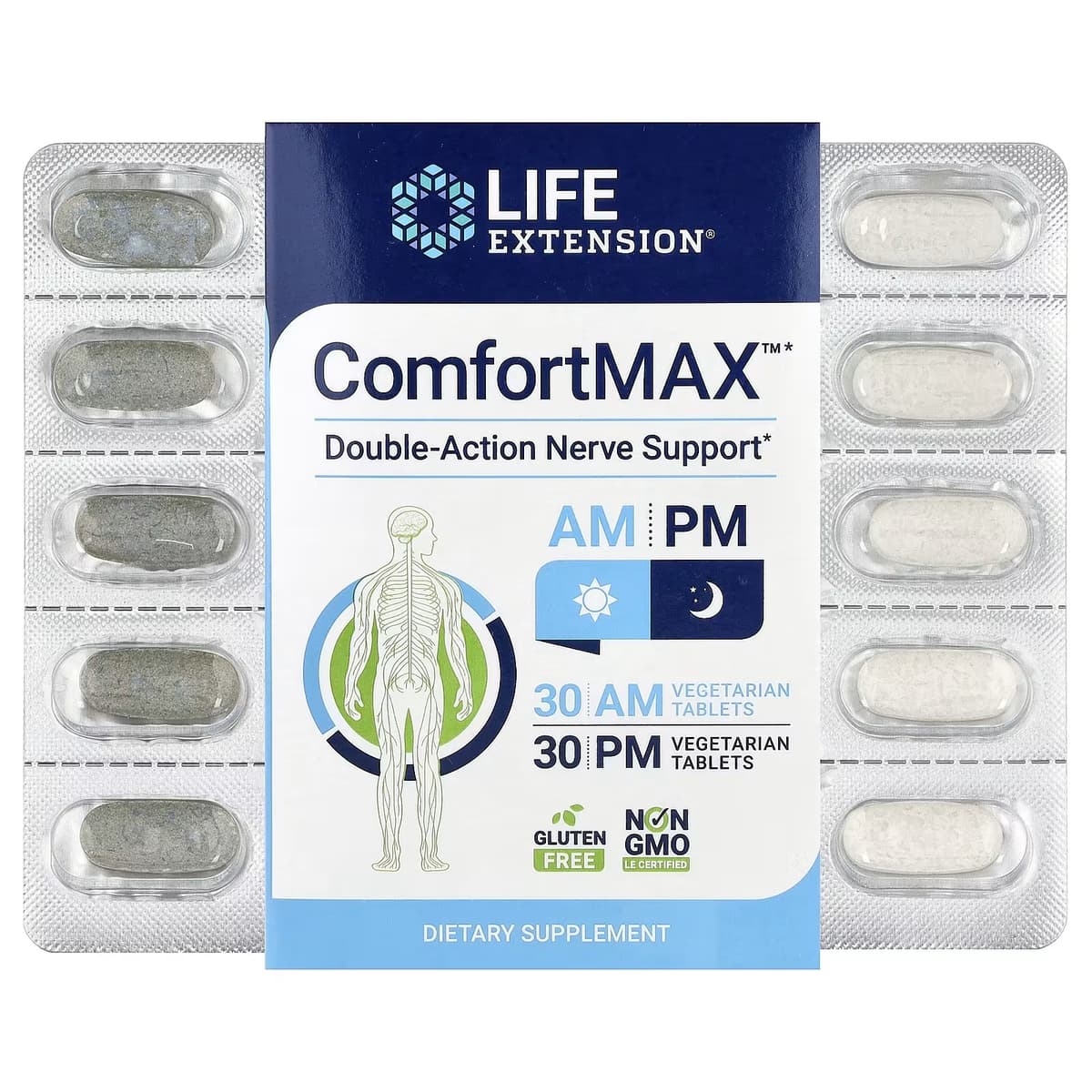 Life Extension - ComfortMAX - 60 Vegetarian Tablets