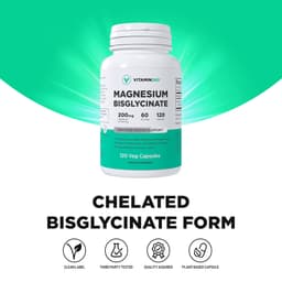 Vitamin360 - Magnesium Bisglycinate 200mg - 120 Vcaps