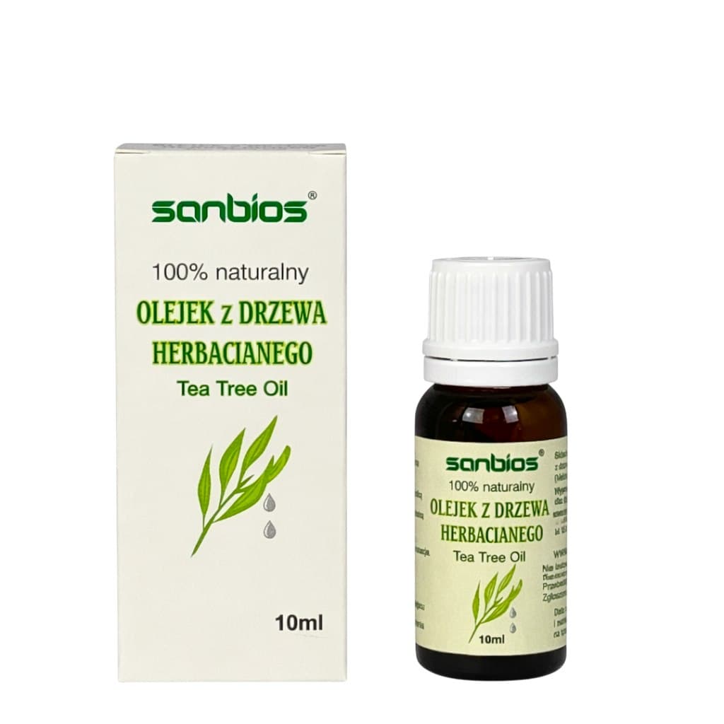 Sanbios - Tea Tree Oil 10ml – Sanbios förpackning