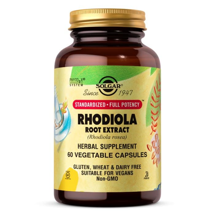Solgar - Rhodiola Root Extract - 60 Caps – Solgar förpackning