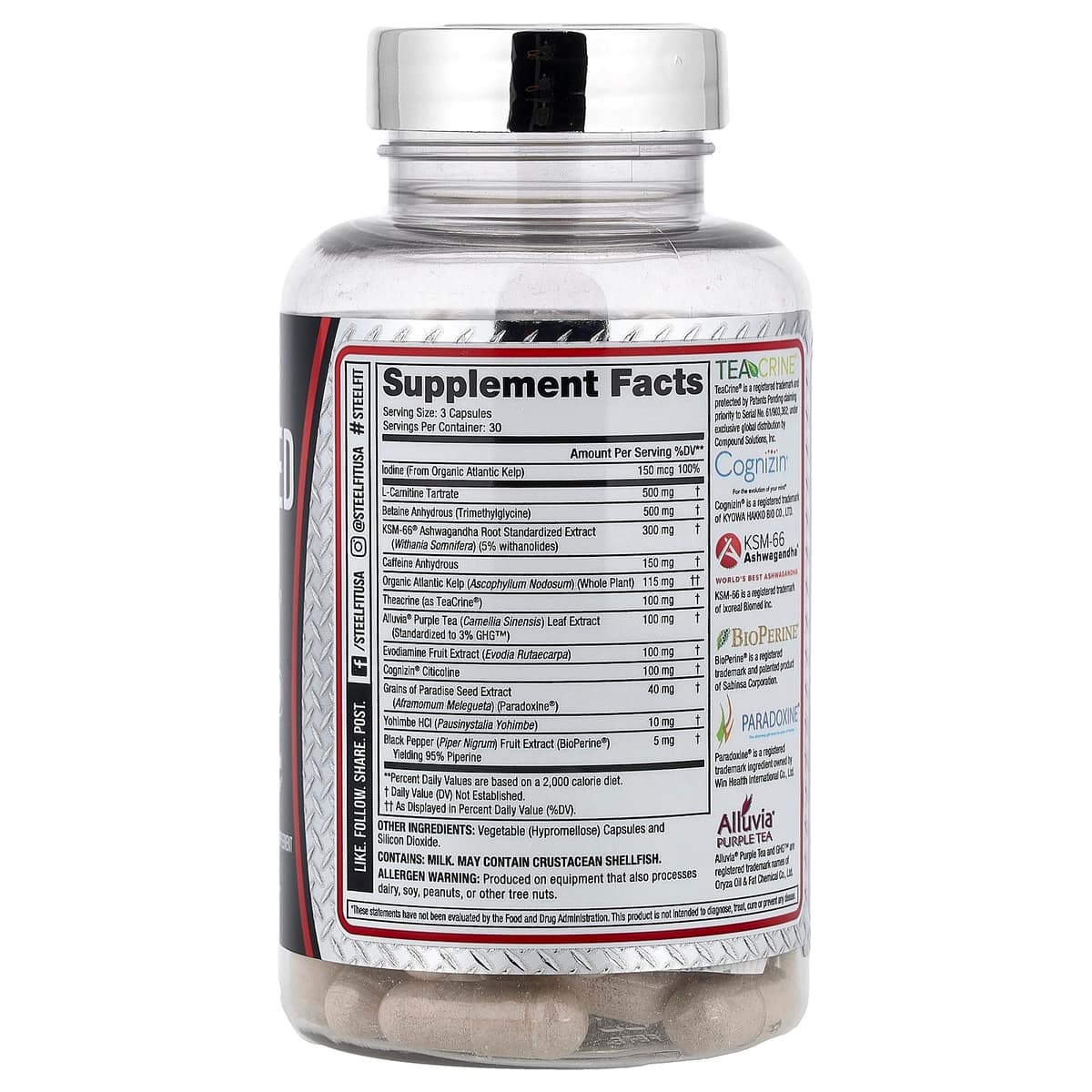 SteelFit - Shredded Steel - 90 Capsules