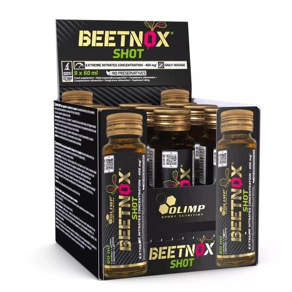 Olimp Labs - Beetnox Shot - 9 x 60ml – Olimp Labs förpackning
