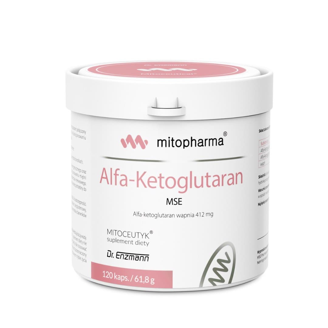 Mitopharma - Alpha-Ketoglutarate - 120 Caps – Mitopharma förpackning