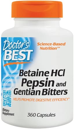 Doctor'S Best - Betaine HCL Pepsin & Gentian Bitters