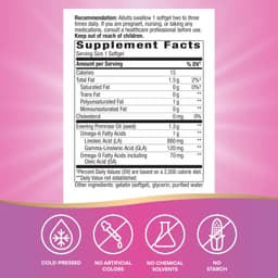 Nature'S Way - Evening Primrose Oil Max Strength - 60 Sgels