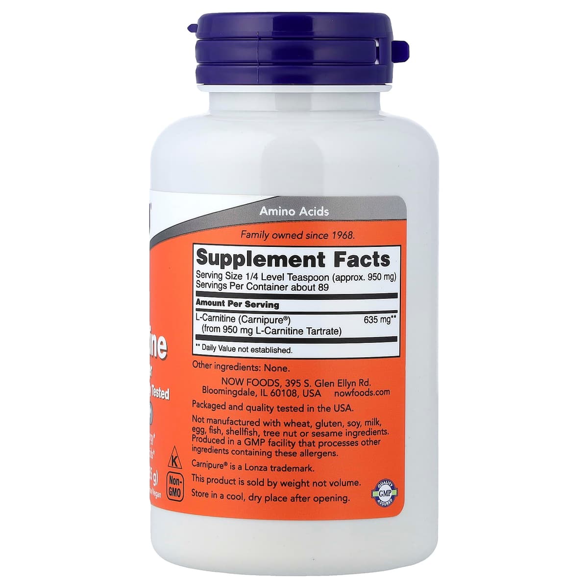 NOW Foods - L-Carnitine Pure Powder - 85g
