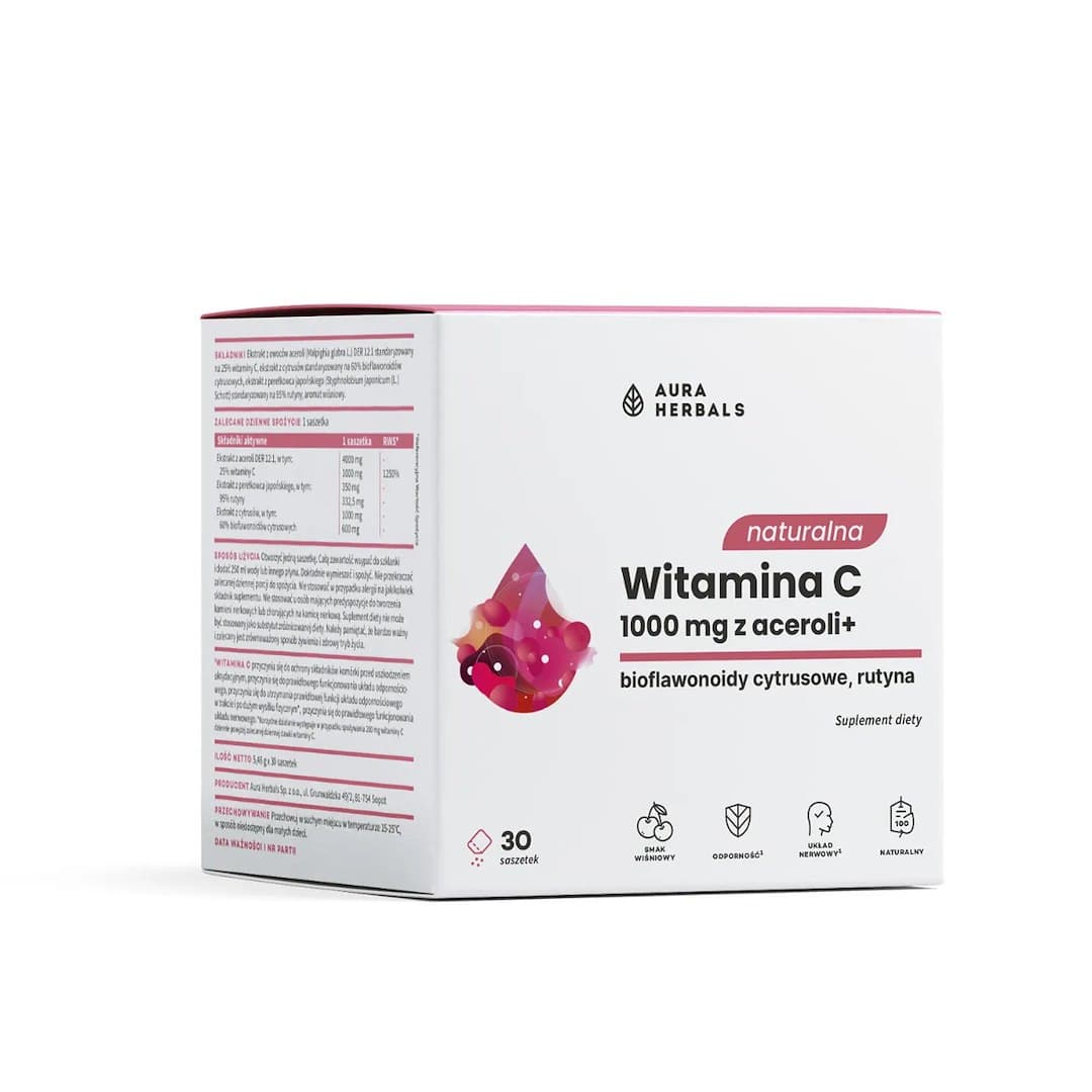 Aura Herbals - Natural Vitamin C (Acerola - 30 Sachets)