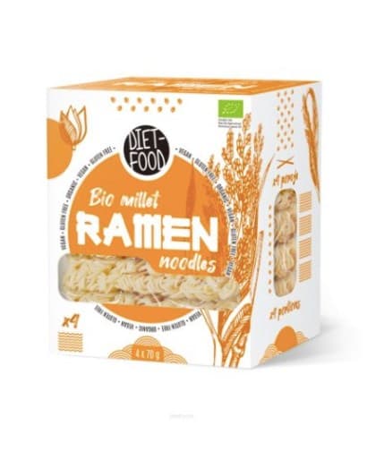 Diet-food - BIO Makaron jaglany 100% Ramen 280g – Diet-Food förpackning