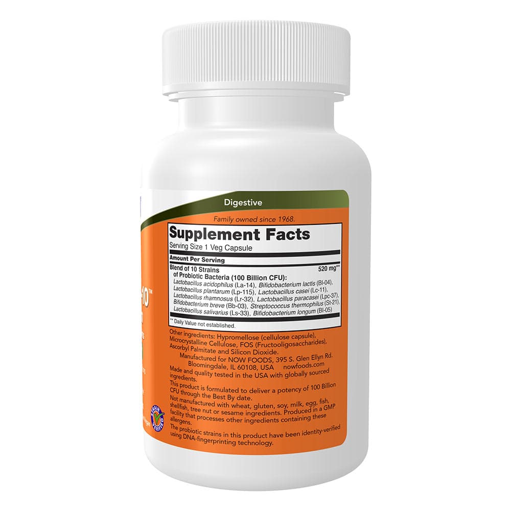 NOW Foods - Probiotica-10™ - 60 Kapselia