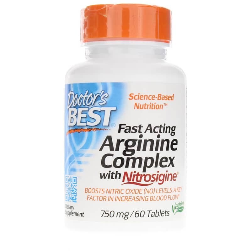 Doctor's Best - Fast Acting Arginine Complex With Nitrosigine - 60 Tabs – Doctor's Best förpackning