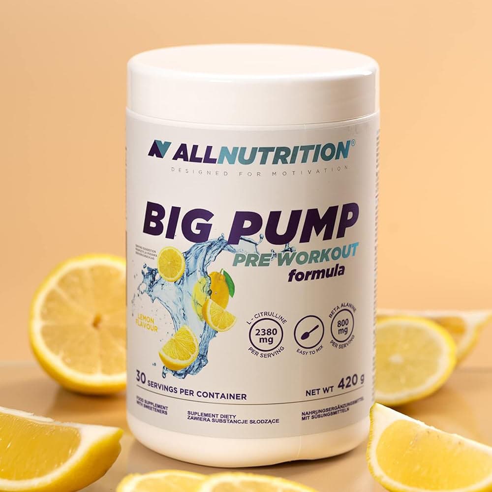 Allnutrition - Big Pump, Lemon - 420g (KORT DATUM 2026-10-30)