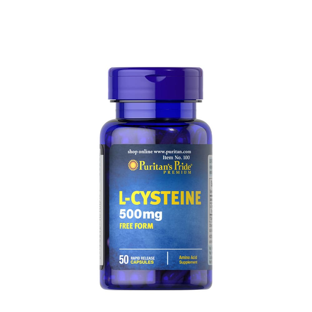 Puritan's Pride - L-Cysteine - 50 Caps – Puritan's Pride förpackning