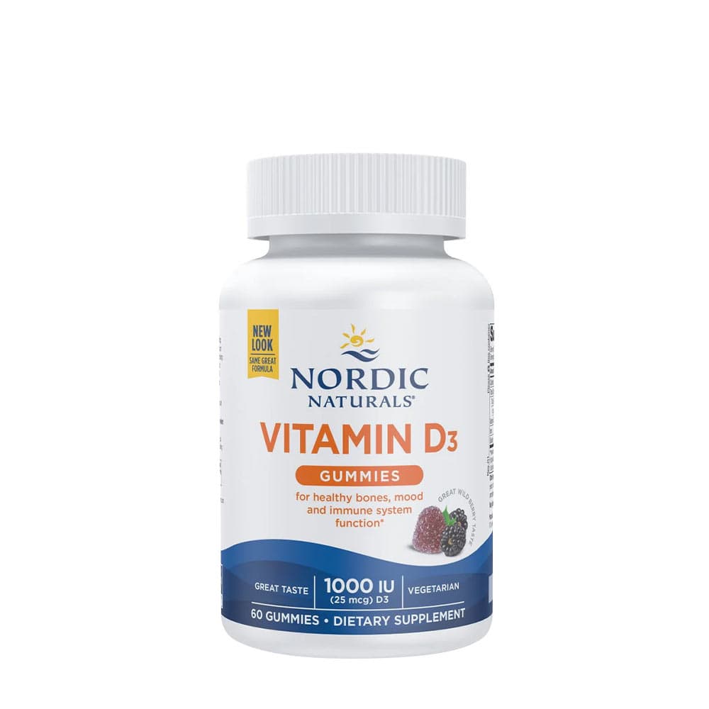 Nordic Naturals - Vitamin D3 Gummies, 1000IU Wild Berry - 120 Gummies