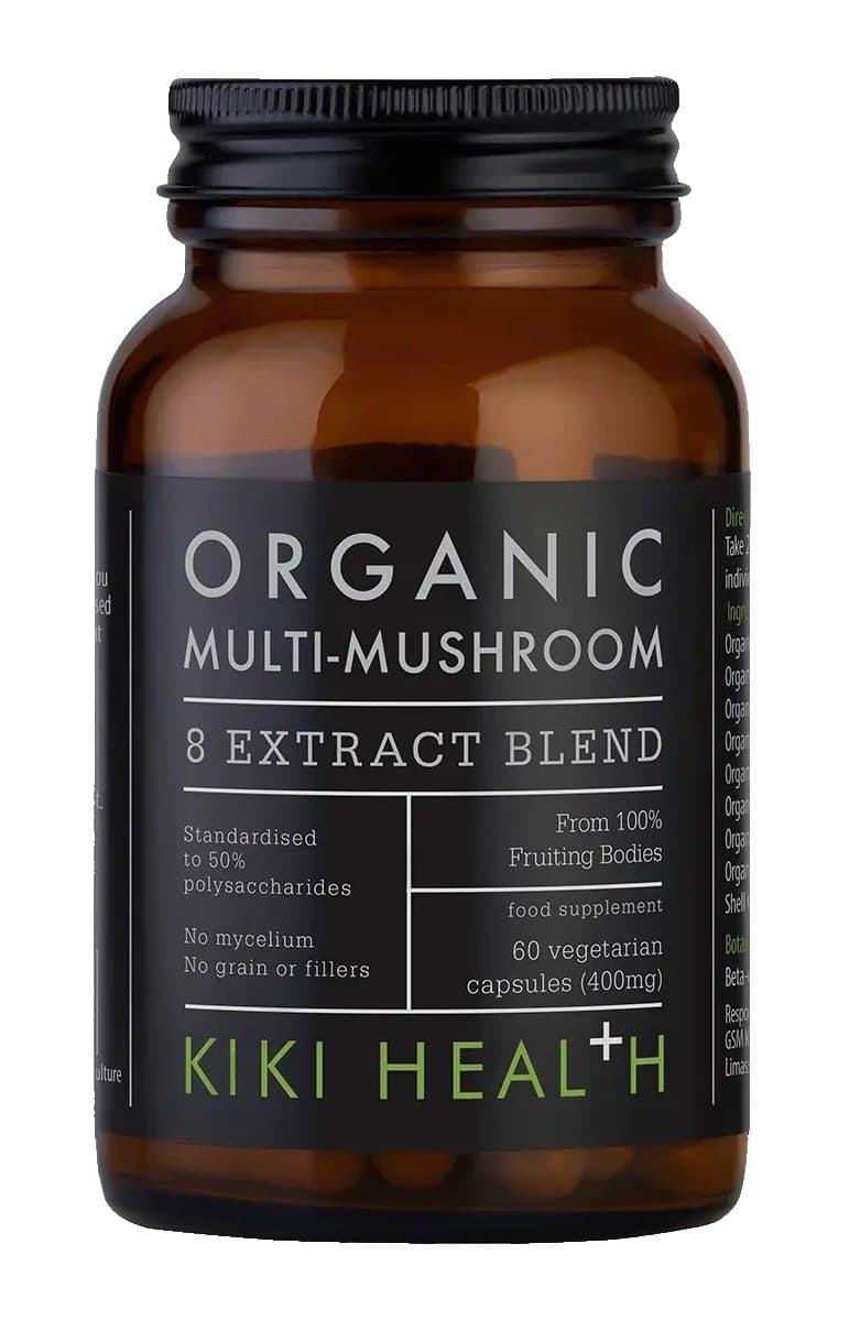Kiki Health - Organic Multi-Mushroom - 60 Caps – Kiki Health förpackning