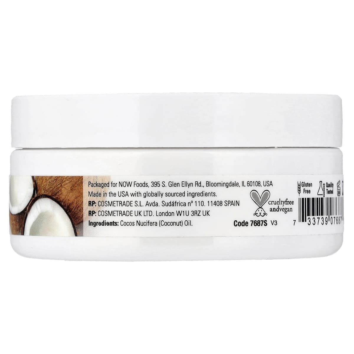 NOW Foods - Coconut Oil Natural Skin & Hair Revitalizing - 89ml