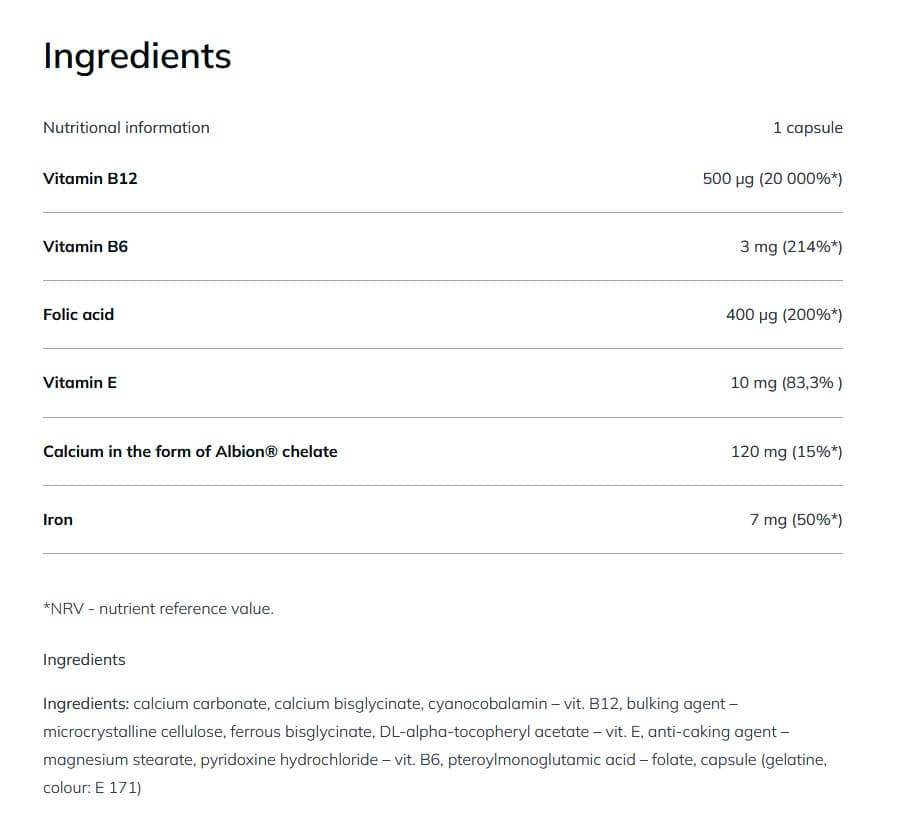 Olimp Labs - B12 Forte Bio-Complex - 30 Caps