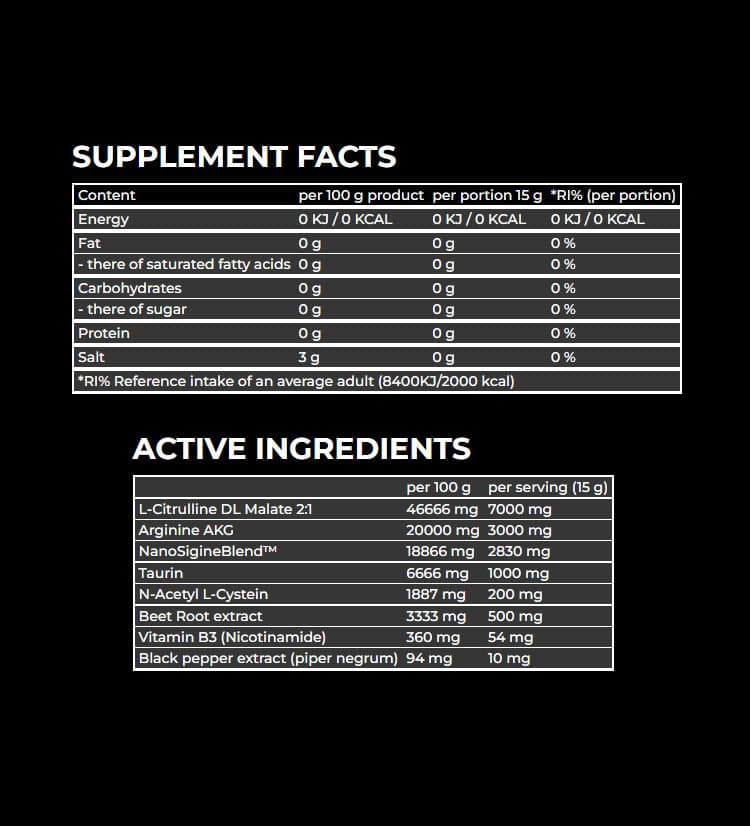 Nanosupps - HYPE Pump Preworkout Booster, Sour Green Apple Rings - 420g