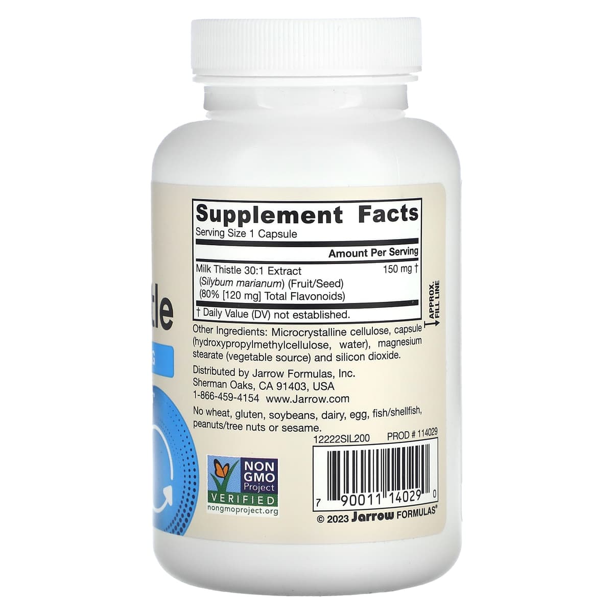 Jarrow Formulas - Milk Thistle 30:1 Extract - Liver Support - 200 Vcaps