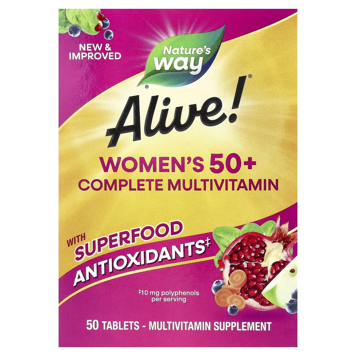 Nature's Way - Alive! Kvinders 50+ Kompleks Multivitamin