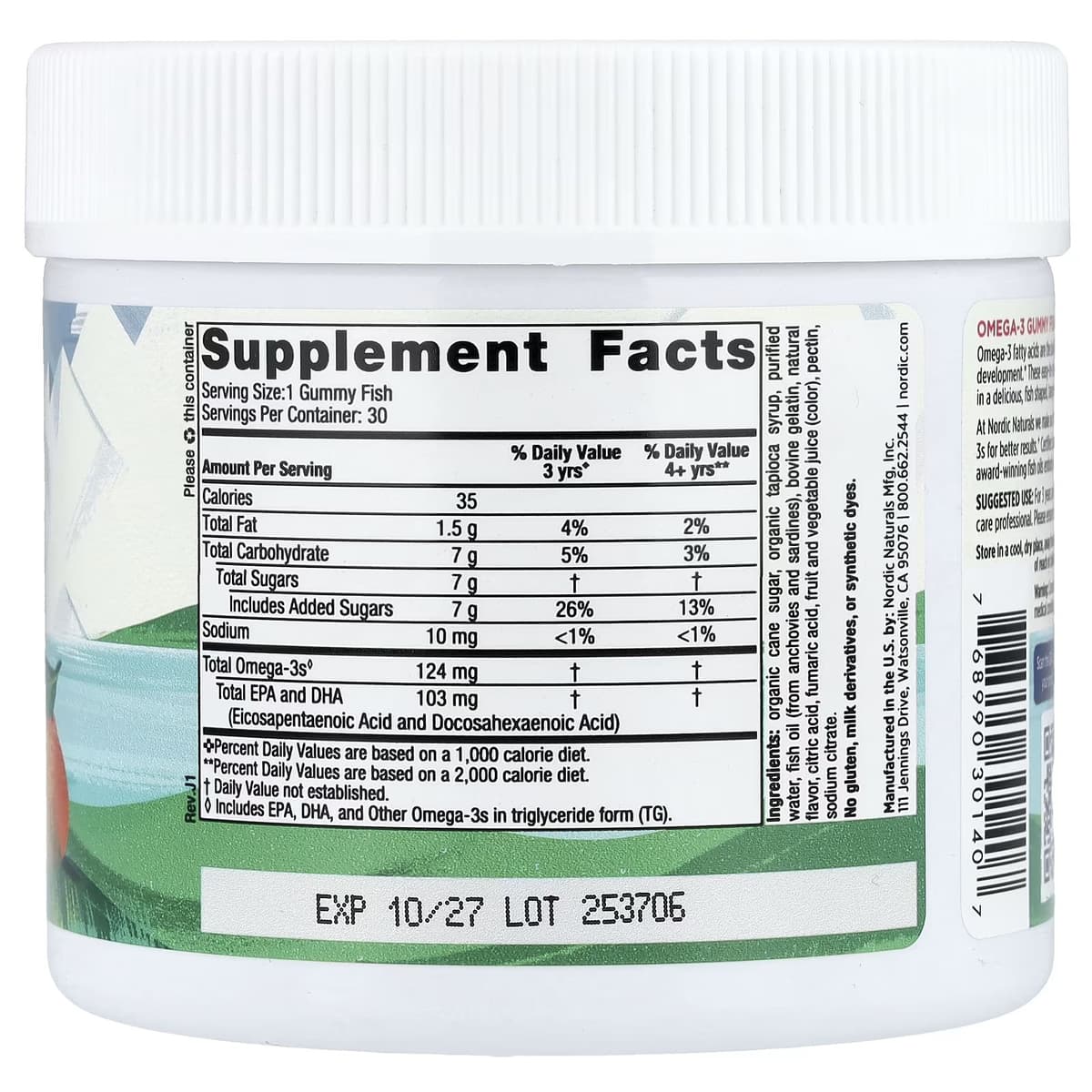 Nordic Naturals - Omega-3 Gummy Fish - 30 Gummies