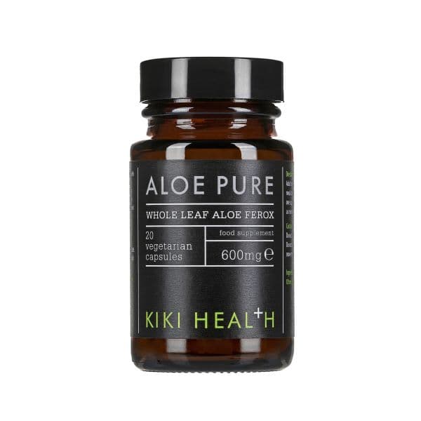 Kiki Health - Aloe Pure - 600mg, 20 Vcaps – Kiki Health förpackning