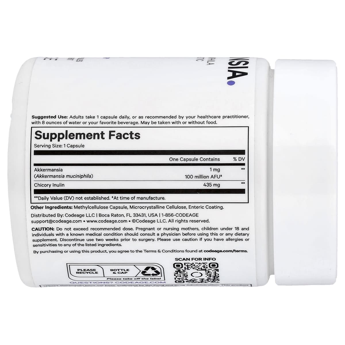 Codeage Akkermansia - 90 Vcaps - 90 Vegetable Caps