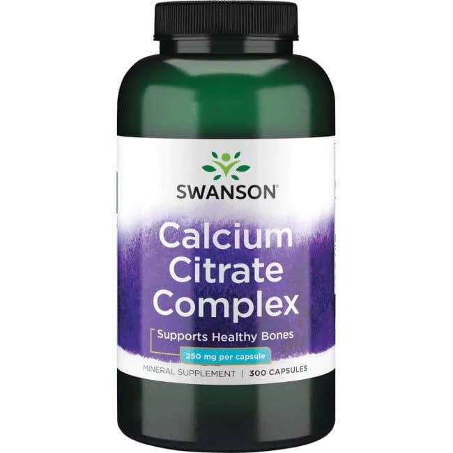 Swanson - Calcium Citrate Complex, 250mg - 300 Caps – Swanson förpackning