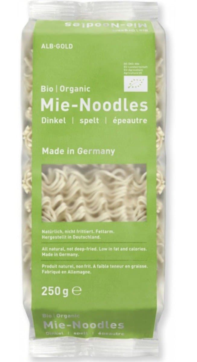 Alb-Gold - Organic Mie-Noodles - 250g – Alb-Gold förpackning