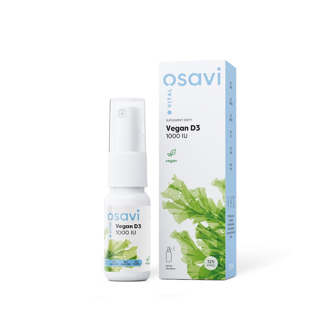 Osavi - Vegan D3 - 125 portions (spray) - 1000 IU – Osavi förpackning